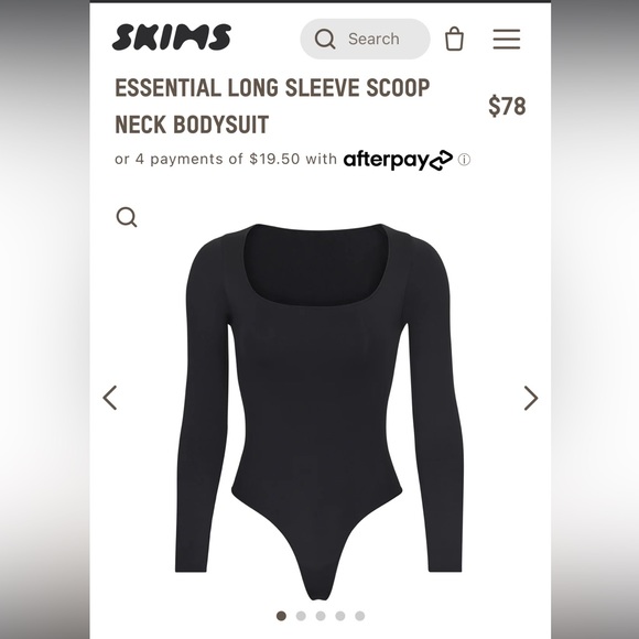 NWT sz. M Skims Long Sleeve Bodysuit - Picture 1 of 4